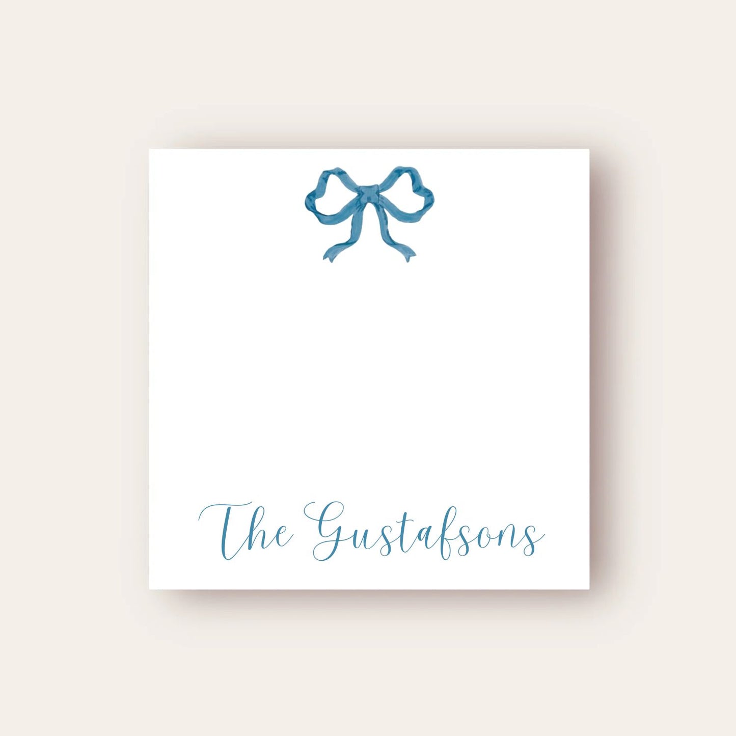Blue Bow Baby Chunk Notepad