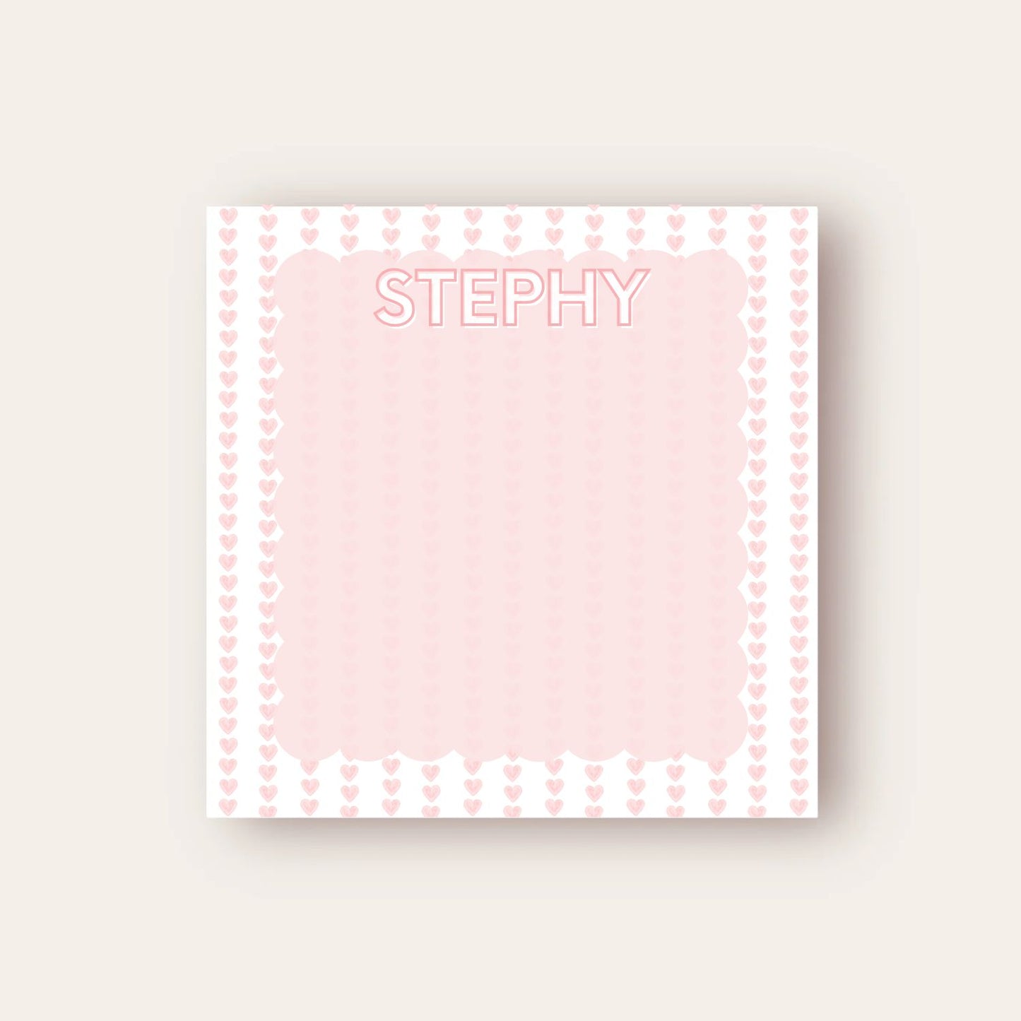 Happy Hearts Baby Chunk Notepad