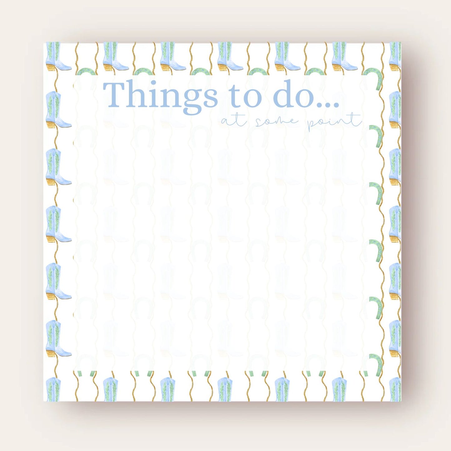 Things To Do Big Chunky Notepad