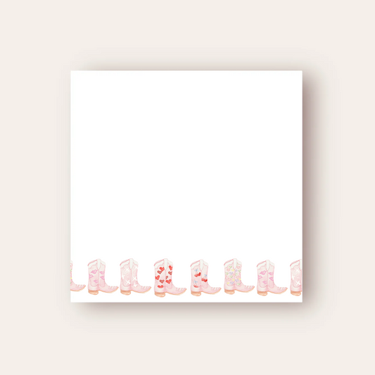 Pink Boots Baby Chunk Notepad