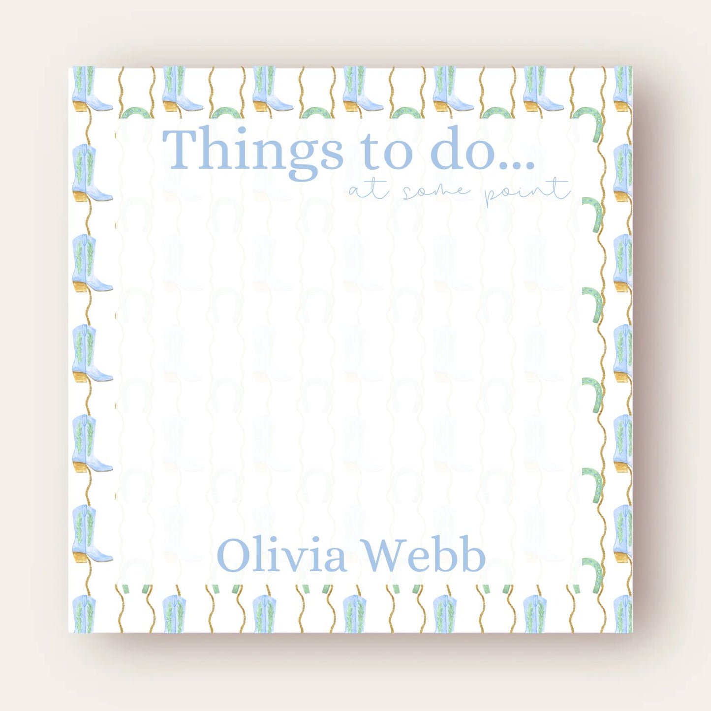 Things To Do Big Chunky Notepad