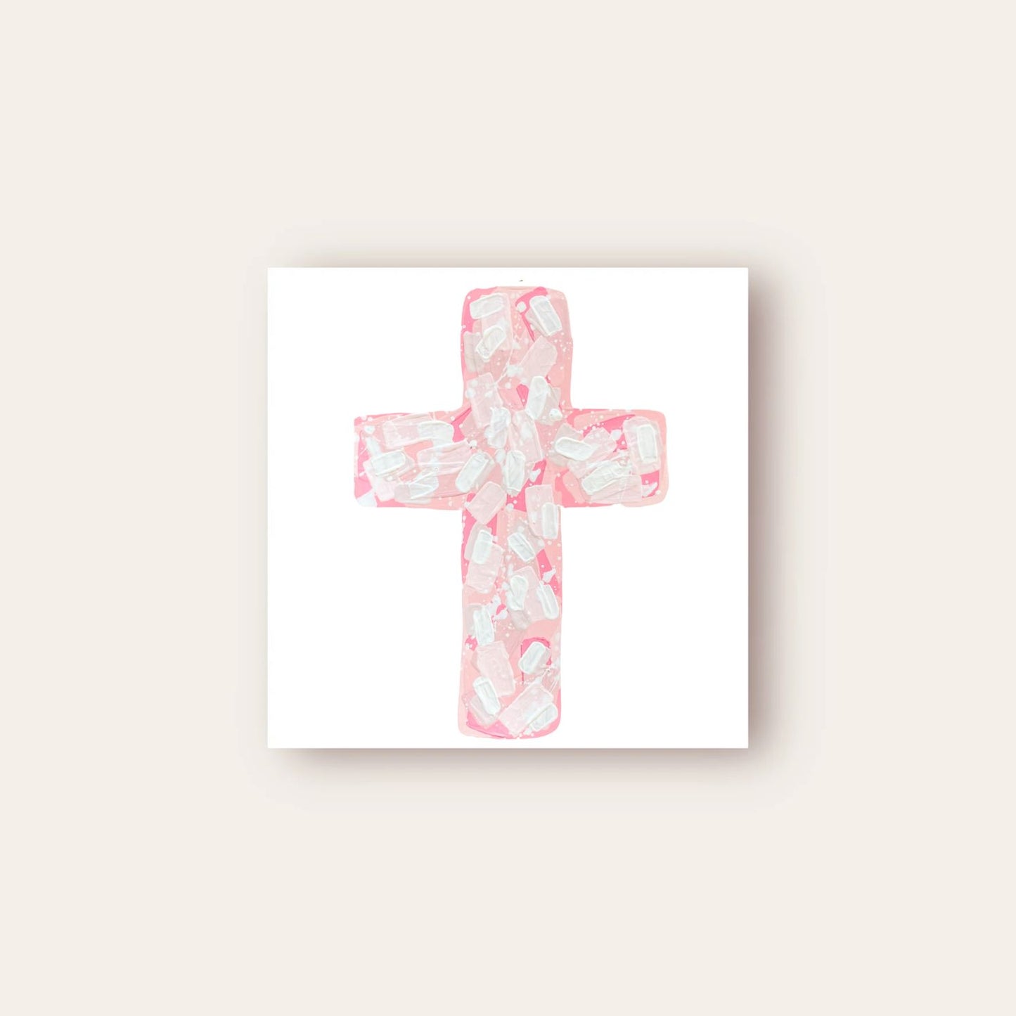 Pink Confetti Cross
