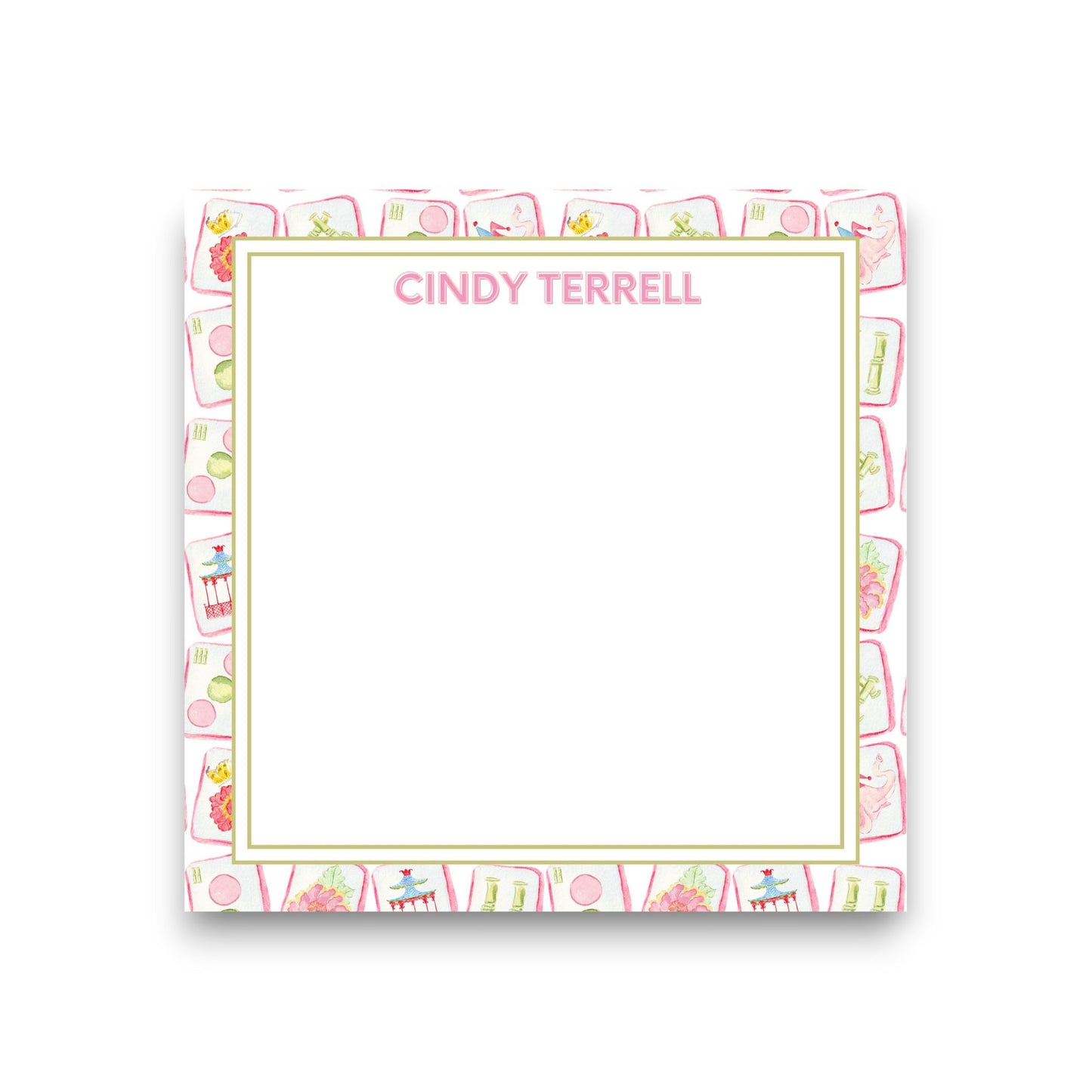 Mahjong Tiles Baby Chunk Notepad