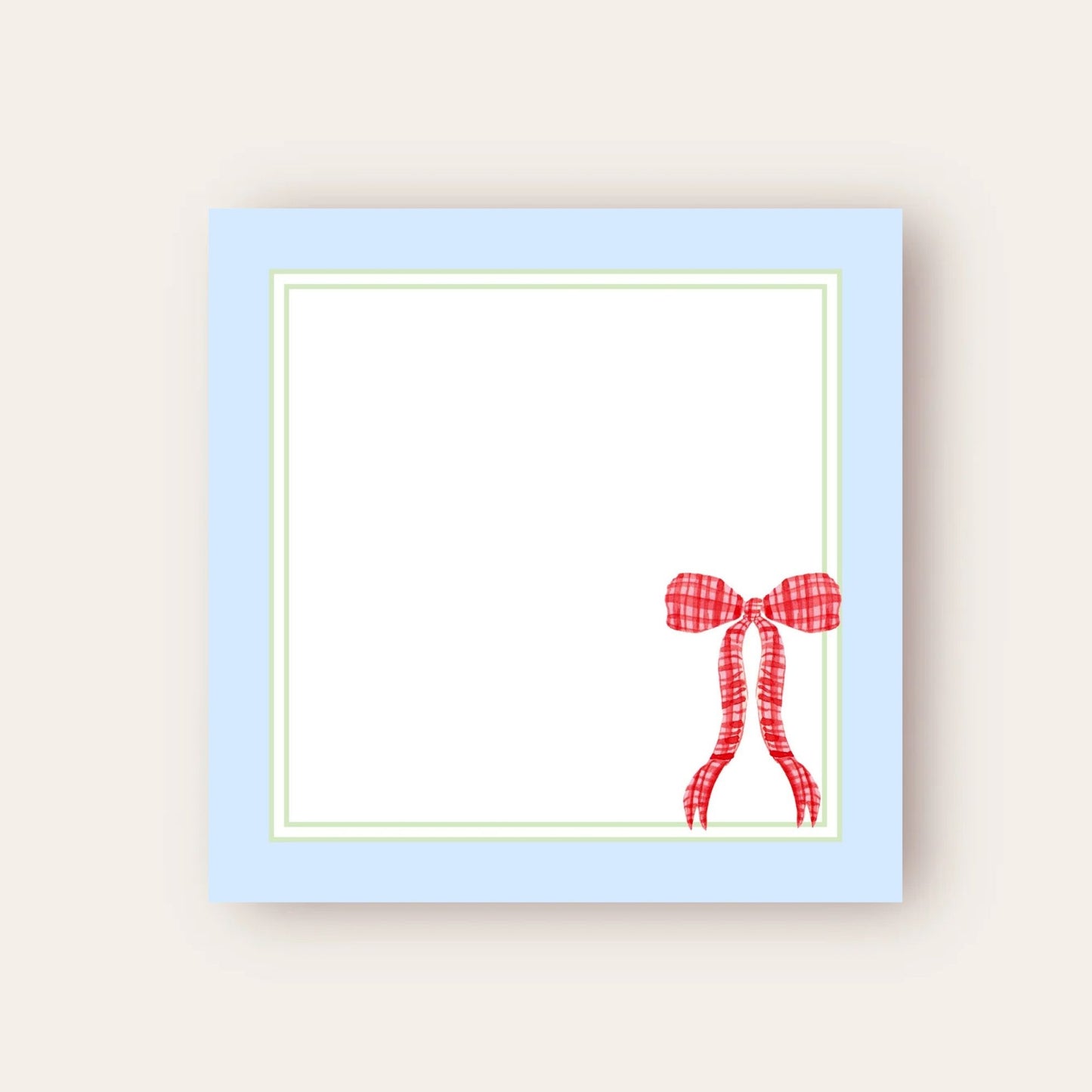 Perfectly Preppy with a Bow Baby Chunk Notepad