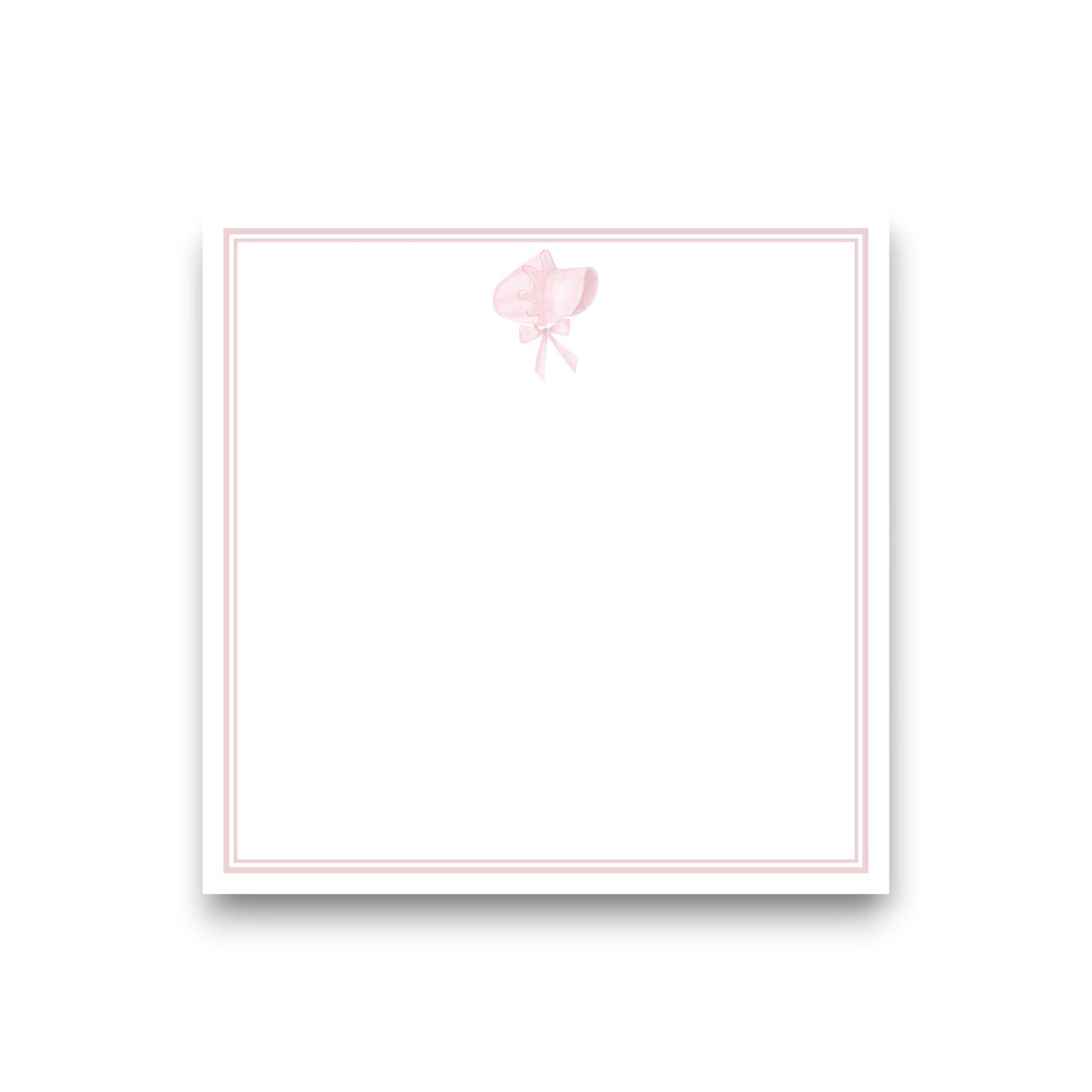 Pink Bonnet Baby Chunk Notepad
