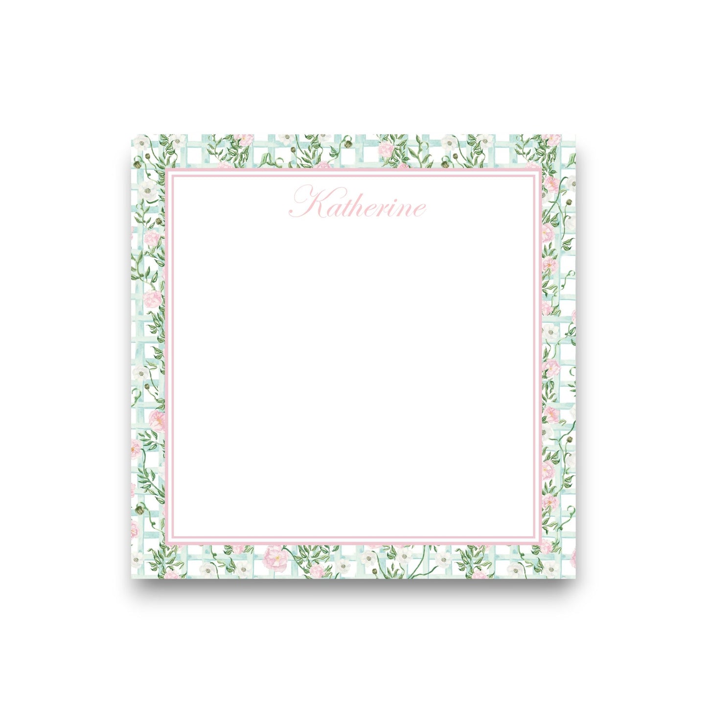 Floral Lattice Baby Chunk Notepad