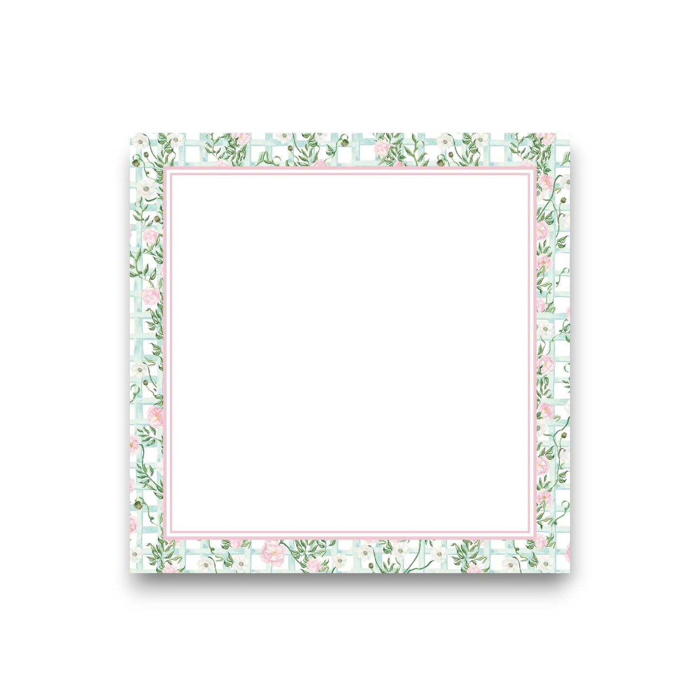 Floral Lattice Baby Chunk Notepad