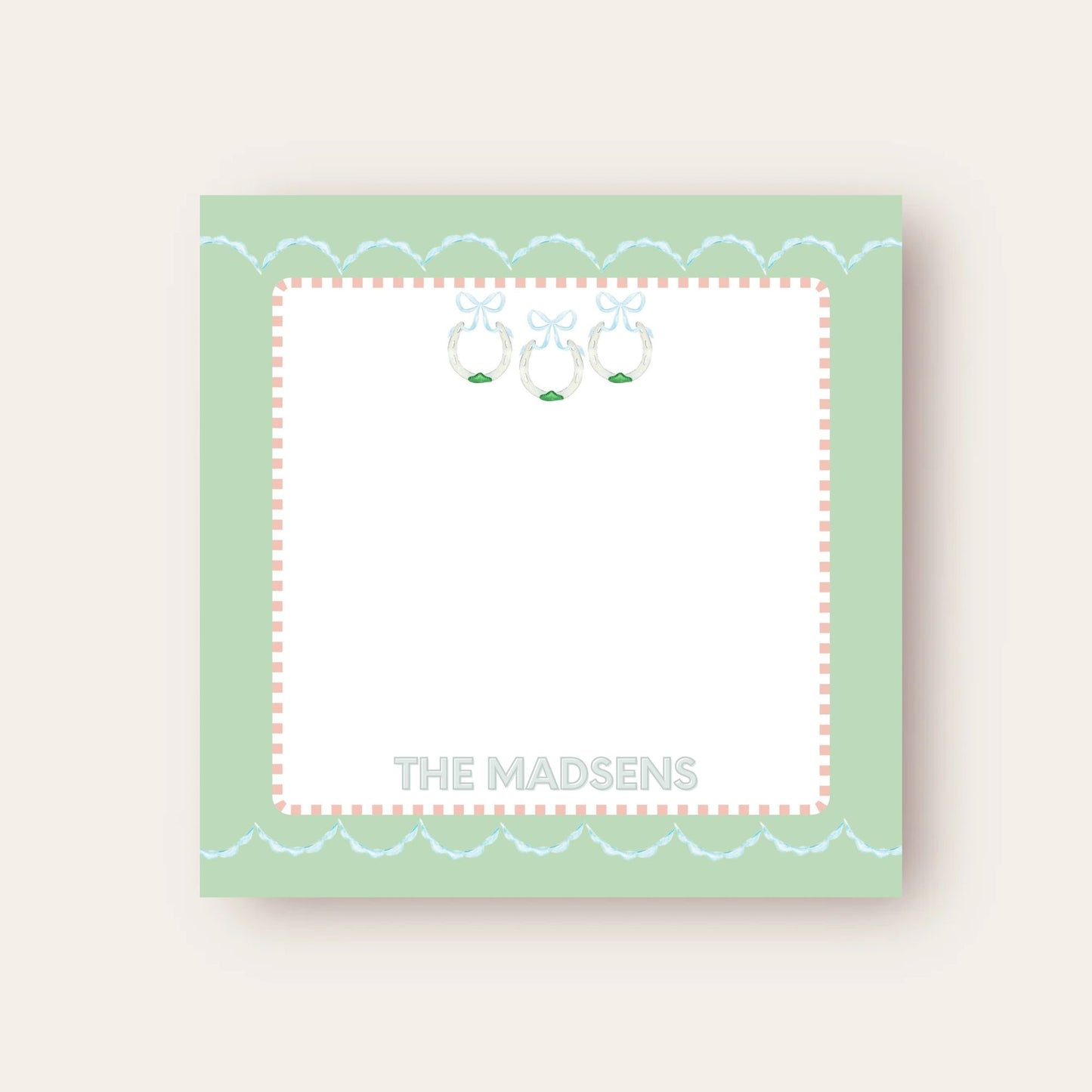 Three Horseshoe Baby Chunk Notepad