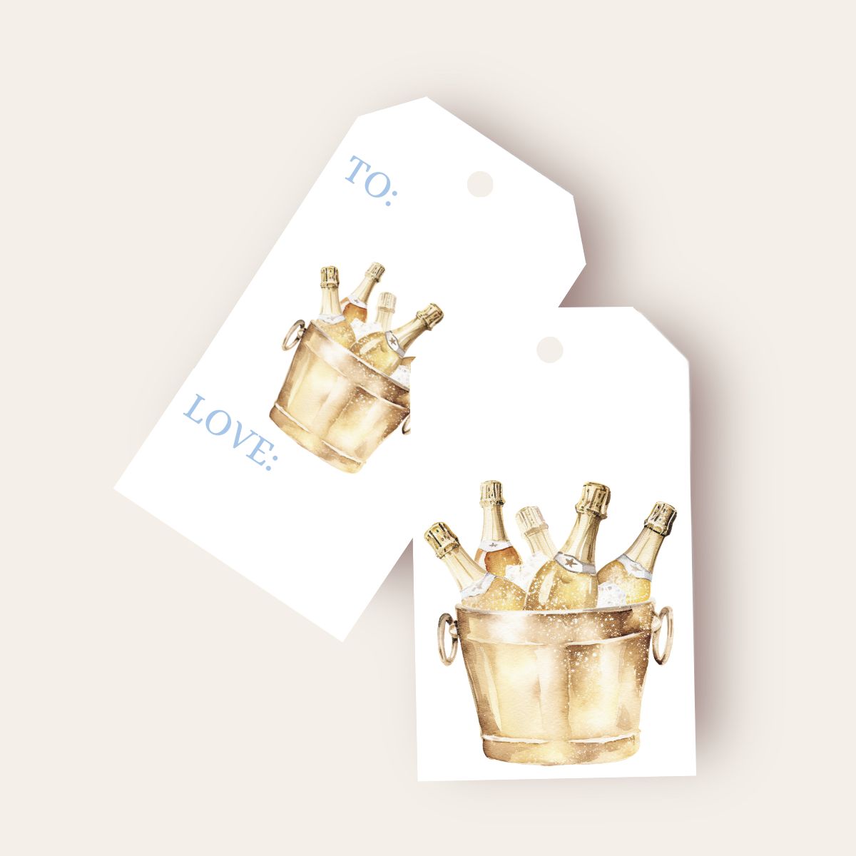 Poppin Bottles Big Gift Tags