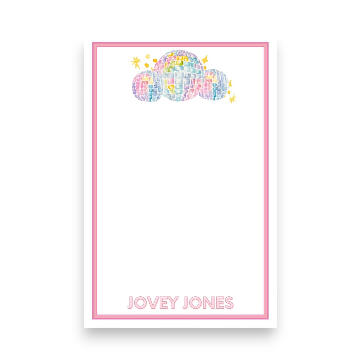 Meet Me at the Disco Ball Skinny Chunk Notepad