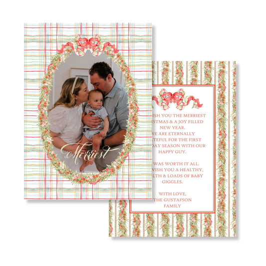 This is So Pretty Oval Holiday Card