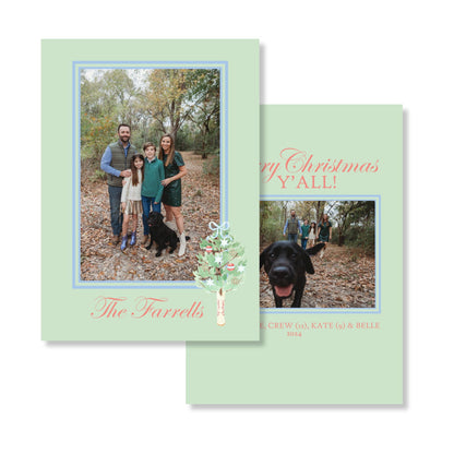 Cowboy Boot Christmas Holiday Card