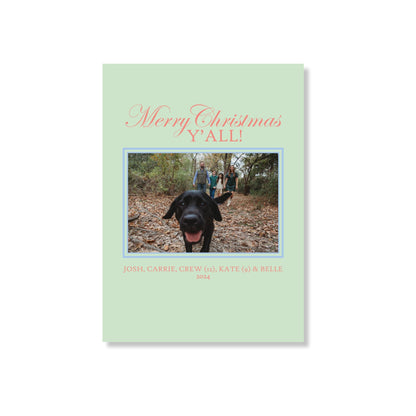 Cowboy Boot Christmas Holiday Card