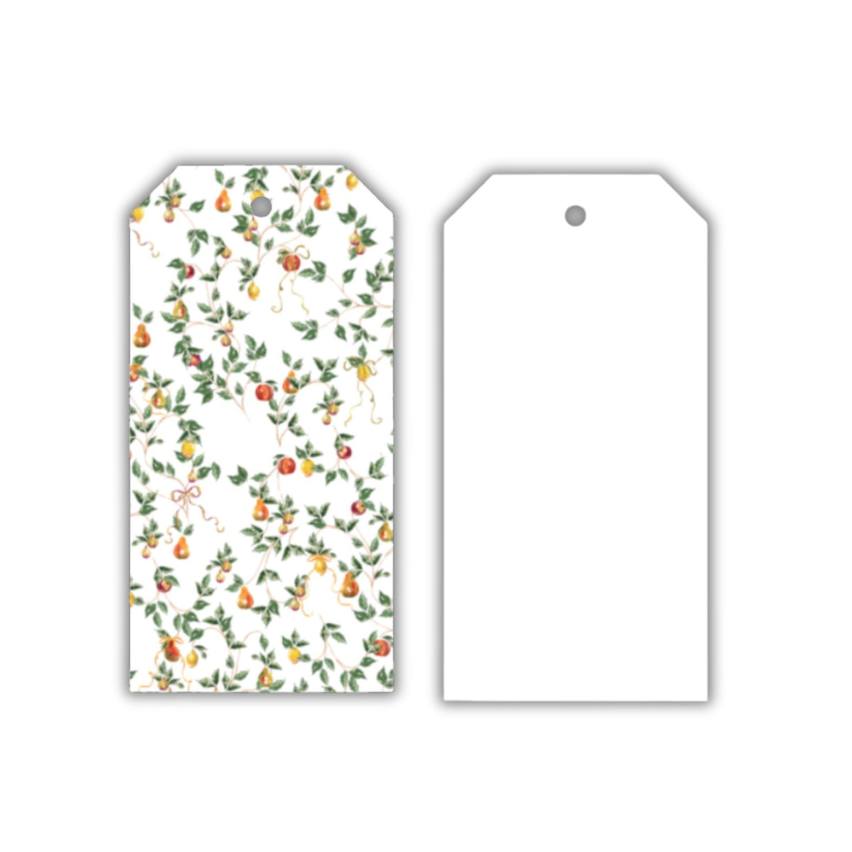 White Fruity Cheer Big Gift Tags