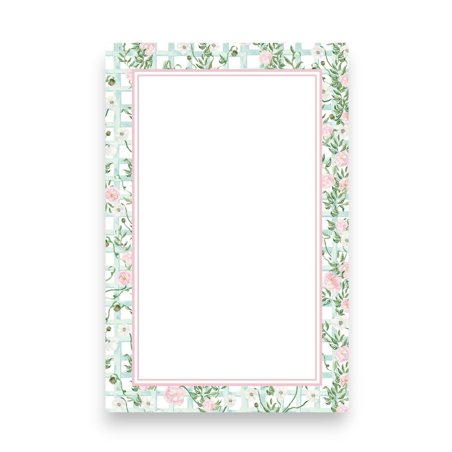 Floral Lattice Skinny Chunk Notepad