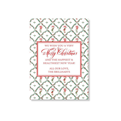 Cross Stitch Stockings For Life Holiday Card