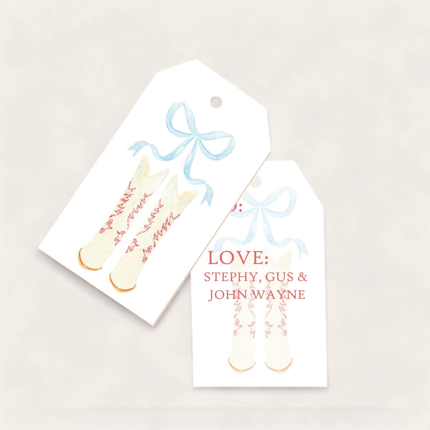 Gimme the Boots & Big Gift Tags
