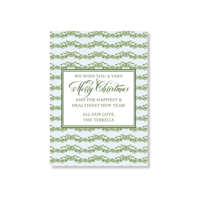 Gladly Green Holiday Card
