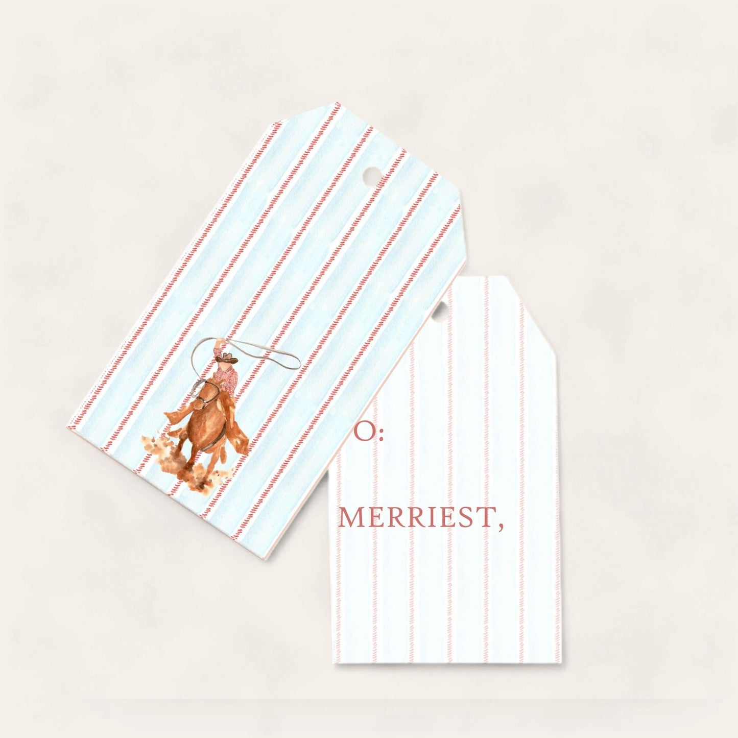 The Cowboy Big Gift Tags