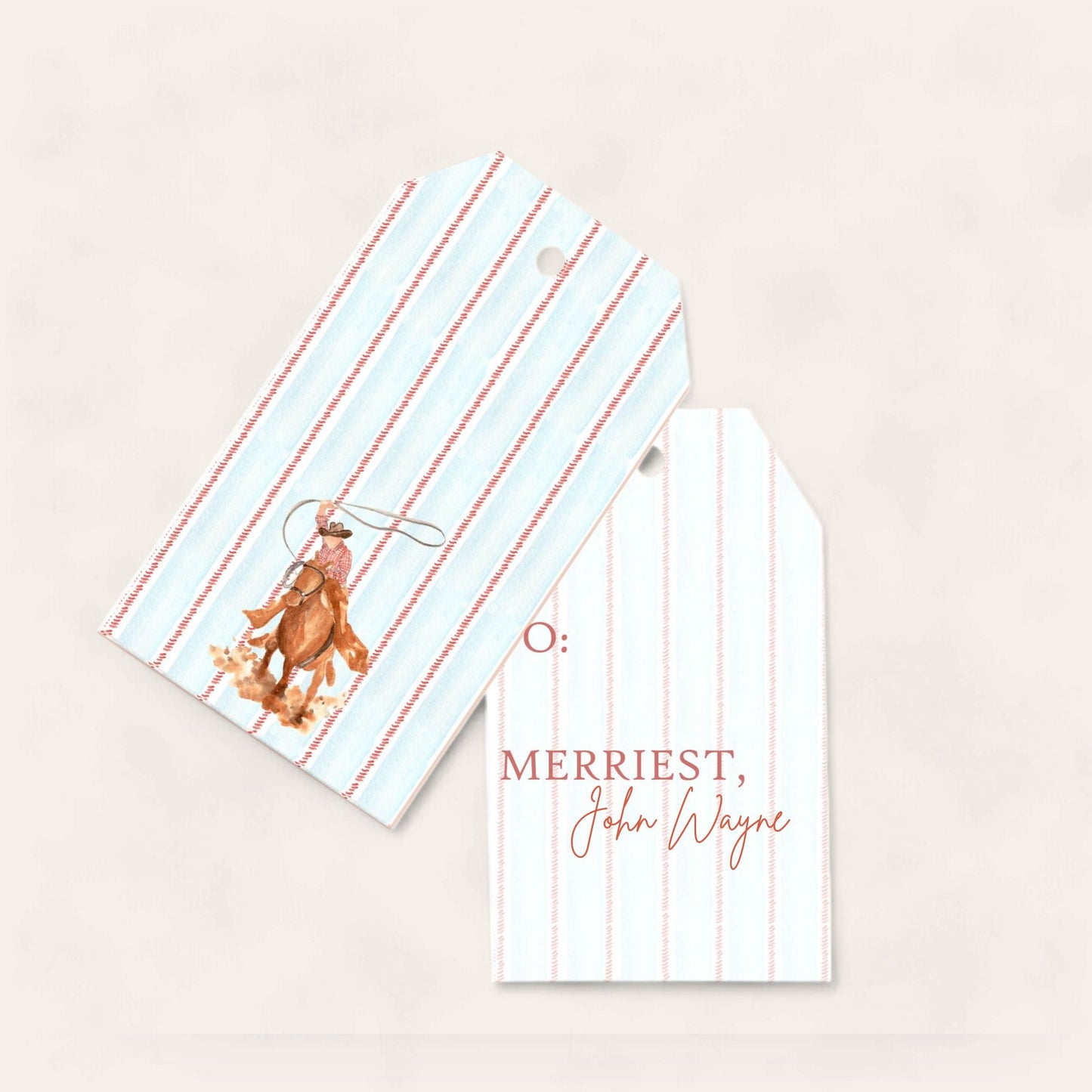 The Cowboy Big Gift Tags