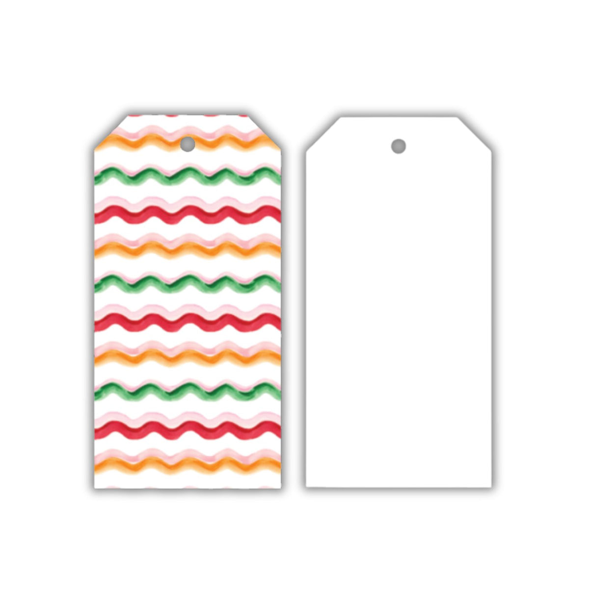 Wavy Rainbow Big Gift Tags