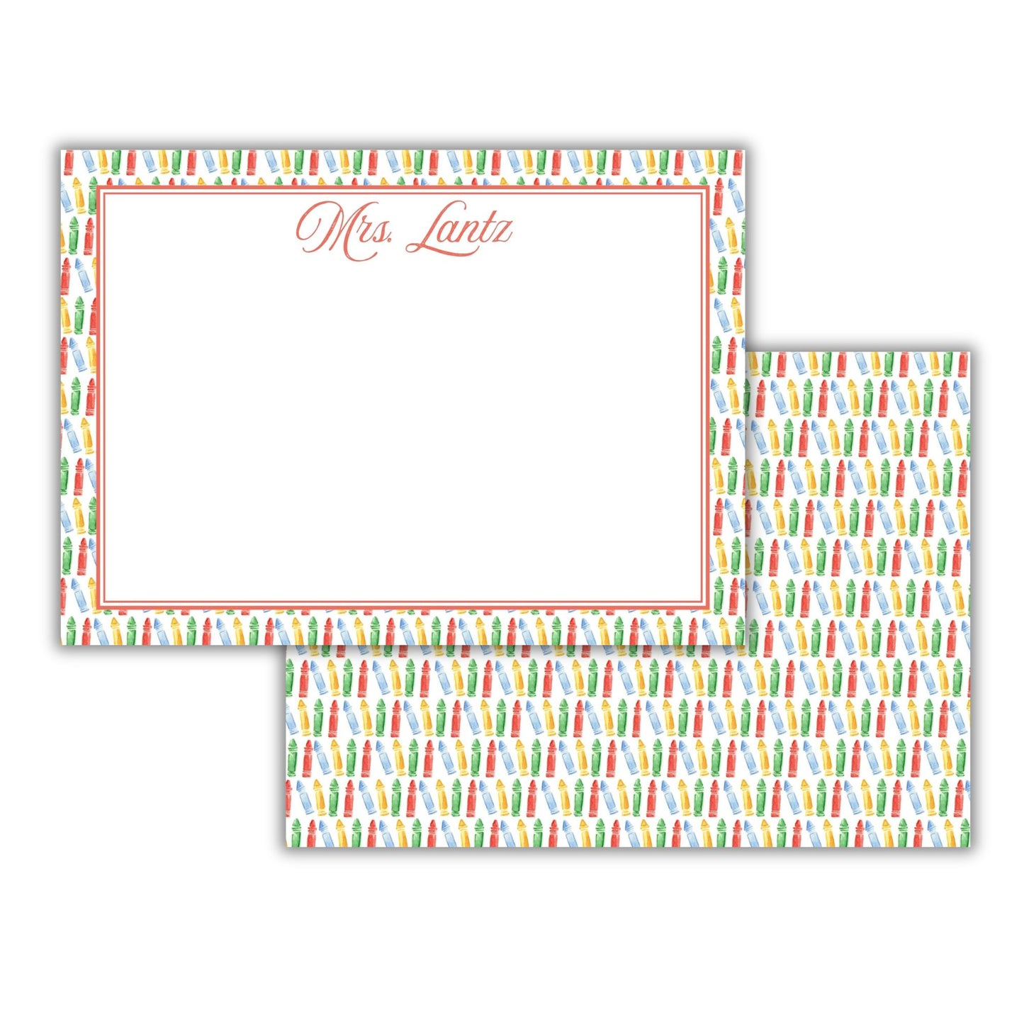 John's Crayons Stationery Set