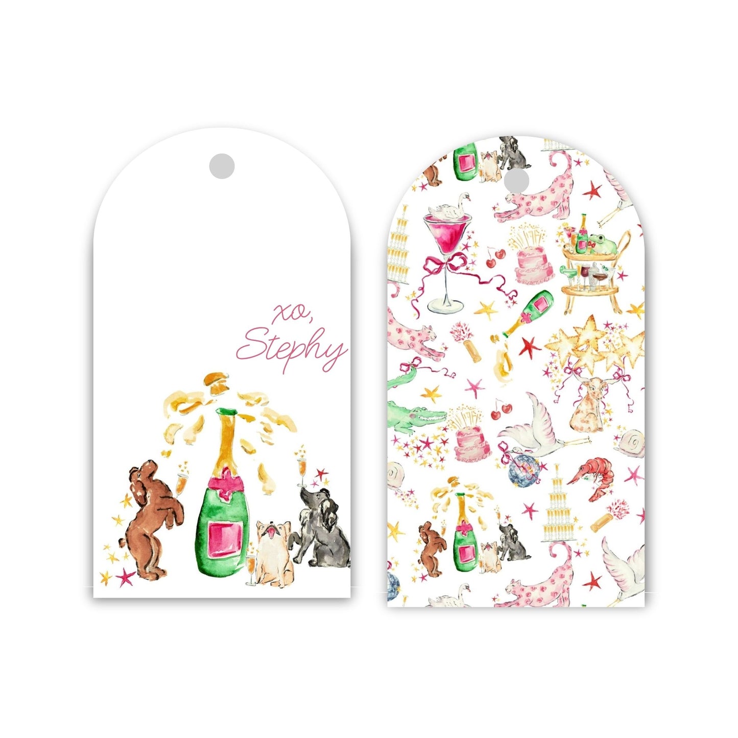 Pups Like to Party Big Gift Tags