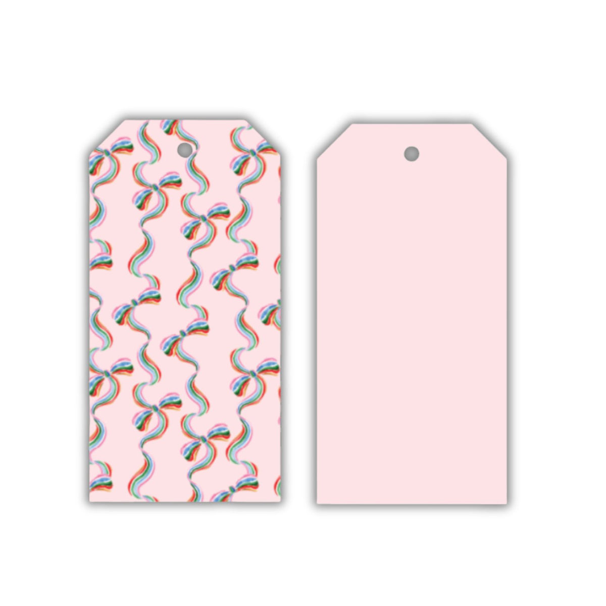 Rainbow Bows Big Gift Tags