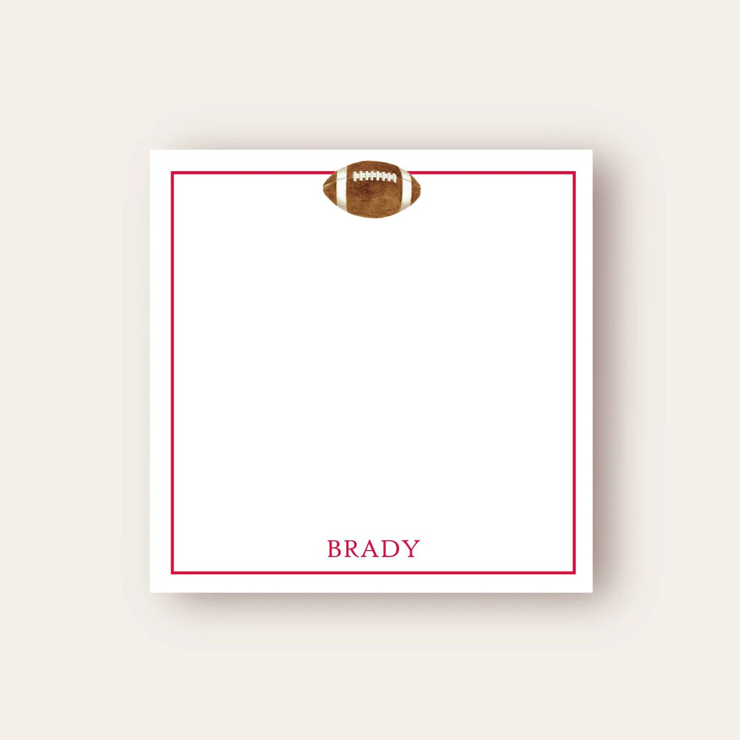 Football Season Baby Chunk Notepad