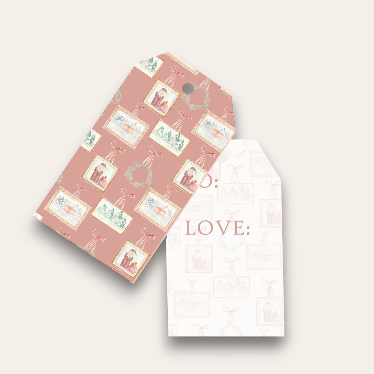 Gift Label Writing Frame Classic Frames Big Gift Tags – DearJohnPaperCo