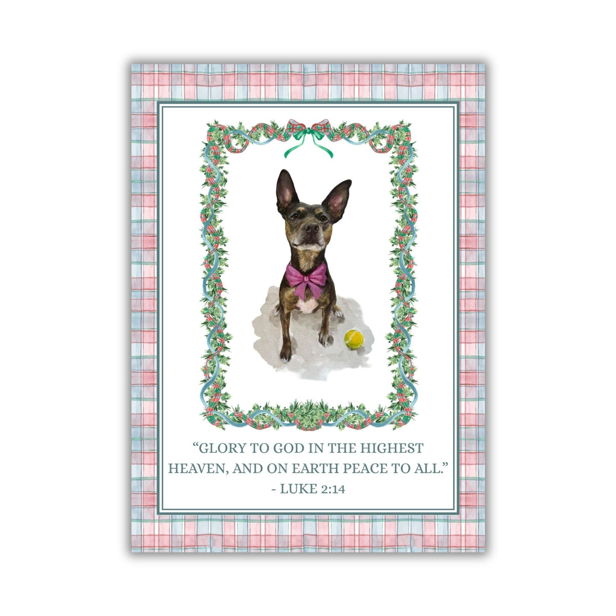 Tartan & Garland Holiday Card