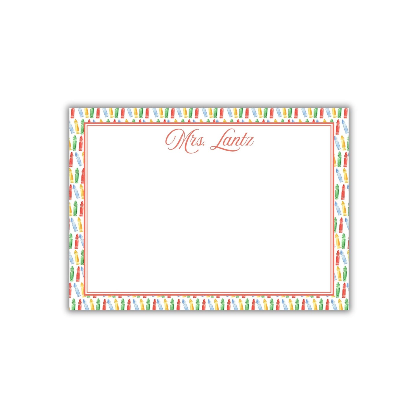 John's Crayons Stationery Set