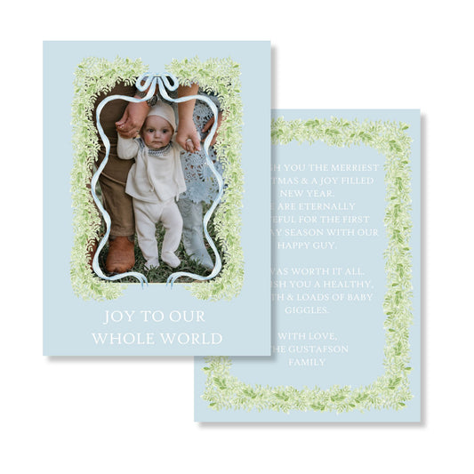 Joy to Our Whole World Holiday Card
