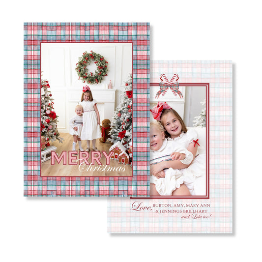 The Tartan Though Holiday Card