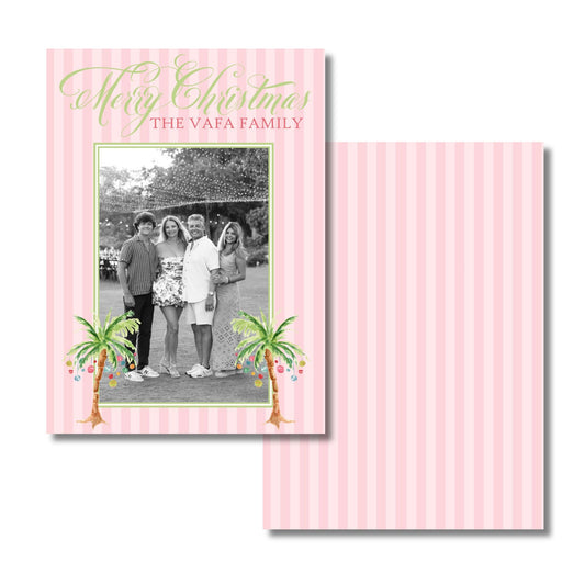 Palm Trees at Palm Beach Holiday Card