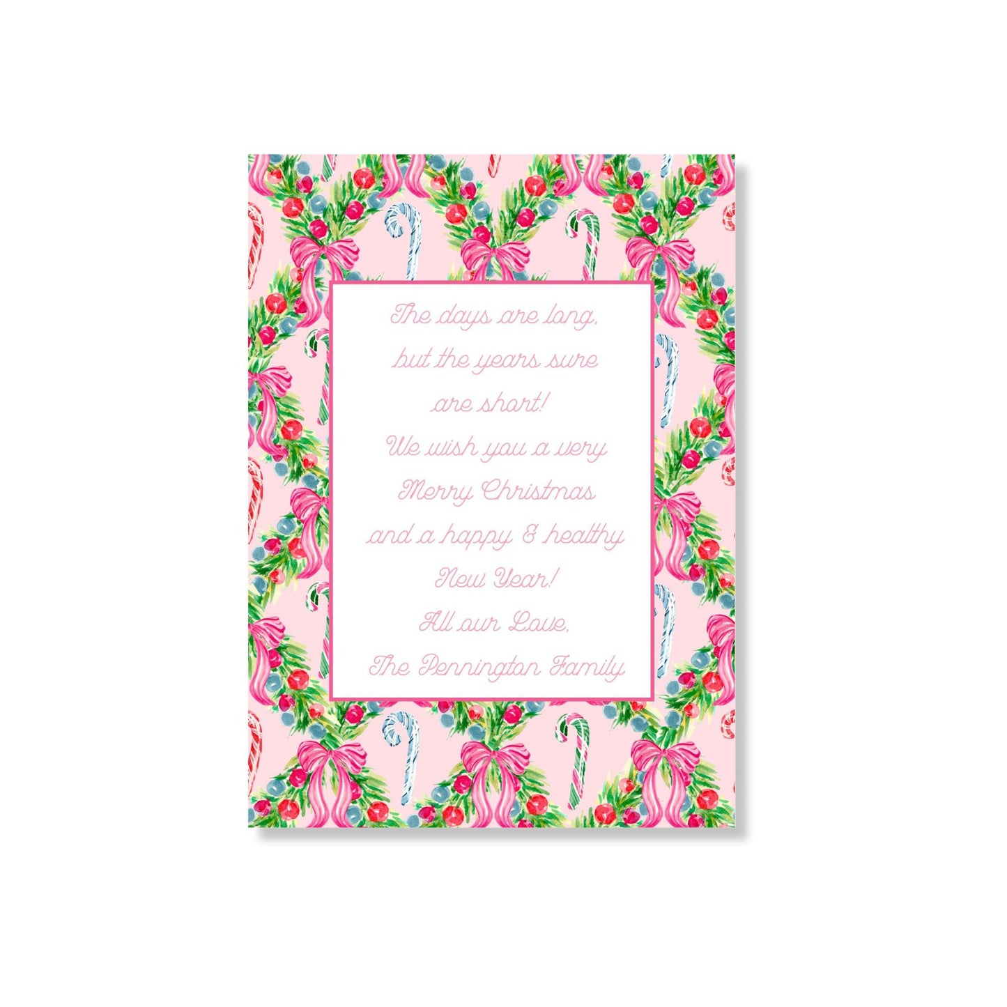 Libby's Diamond Garland Holiday Card