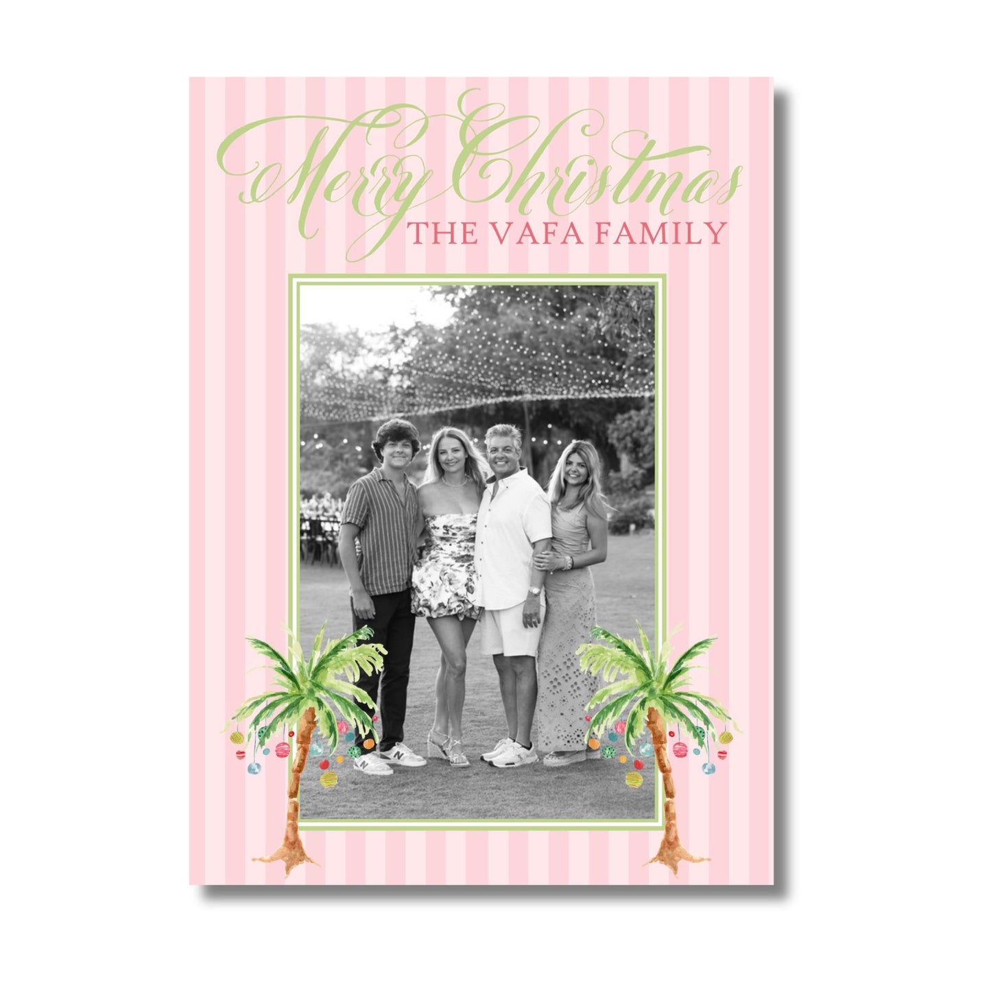 Palm Trees at Palm Beach Holiday Card
