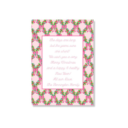 Libby's Candycane Garland Holiday Card