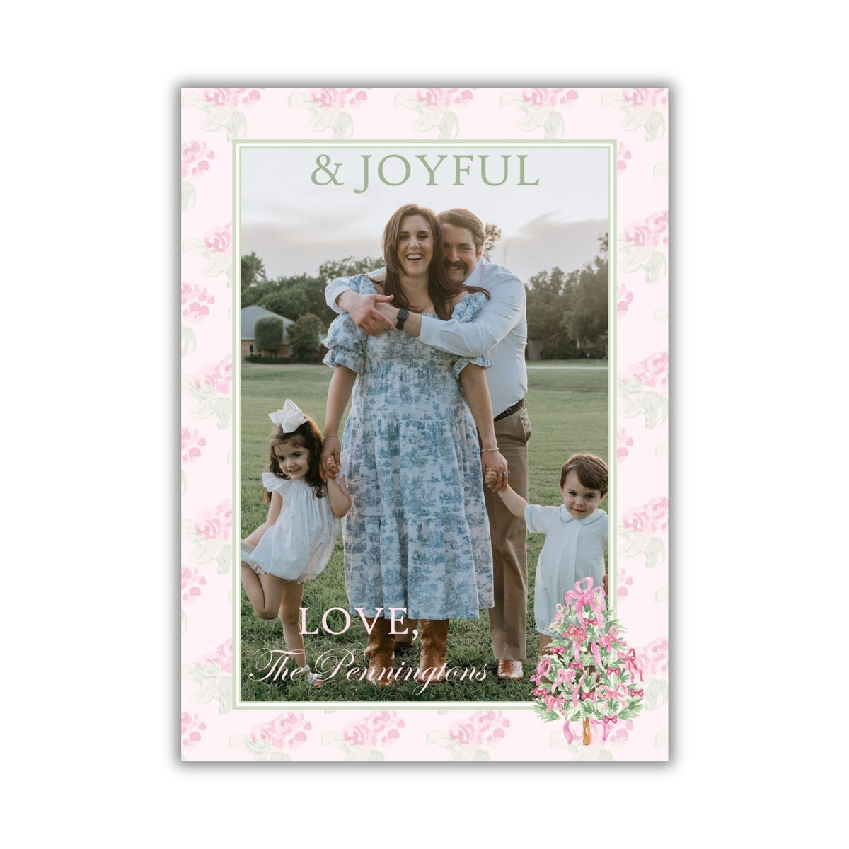 Loveshack, Fancy & Perfectly Pink Tree Holiday Card