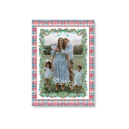 Tartan & Garland Holiday Card