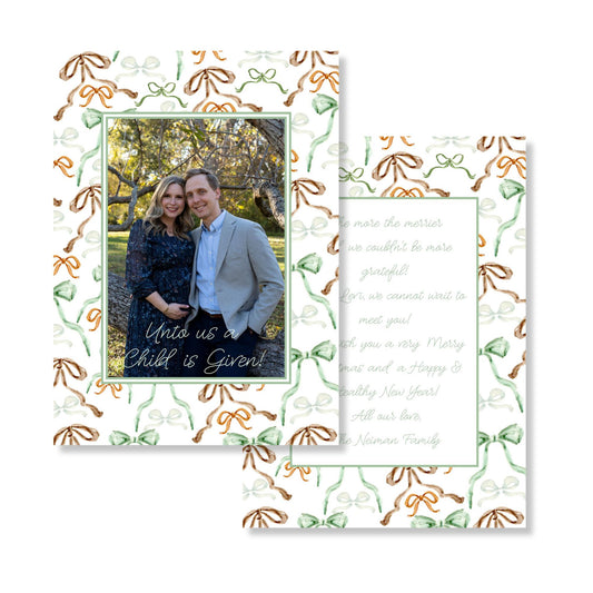 Bows on Bows on Bows Holiday Card