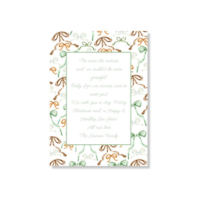 Bows on Bows on Bows Holiday Card