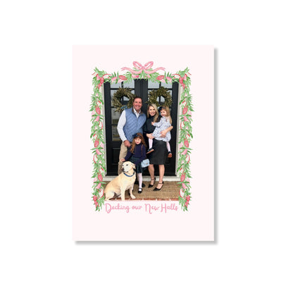 Girly Garland Holiday Card