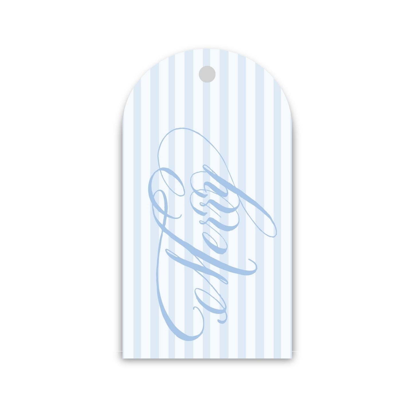 Blue and White Merry Big Gift Tags