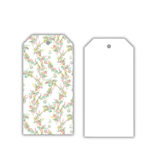 Parisian Vines with Ornaments Big Gift Tags