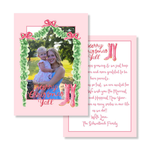 Petite-ly Pink Holiday Card
