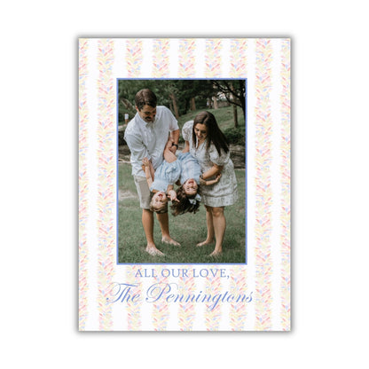 Lightest Lilac & Confetti Garland Holiday Card