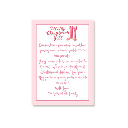Petite-ly Pink Holiday Card