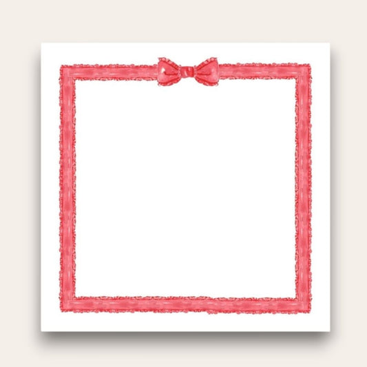 Big Red Ribbon & Bow Big Chunky Notepad