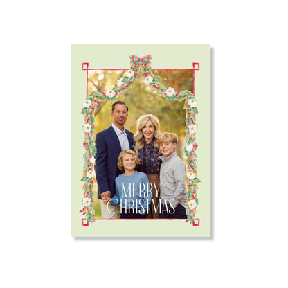 Southern Magnolia Garland Holiday Card